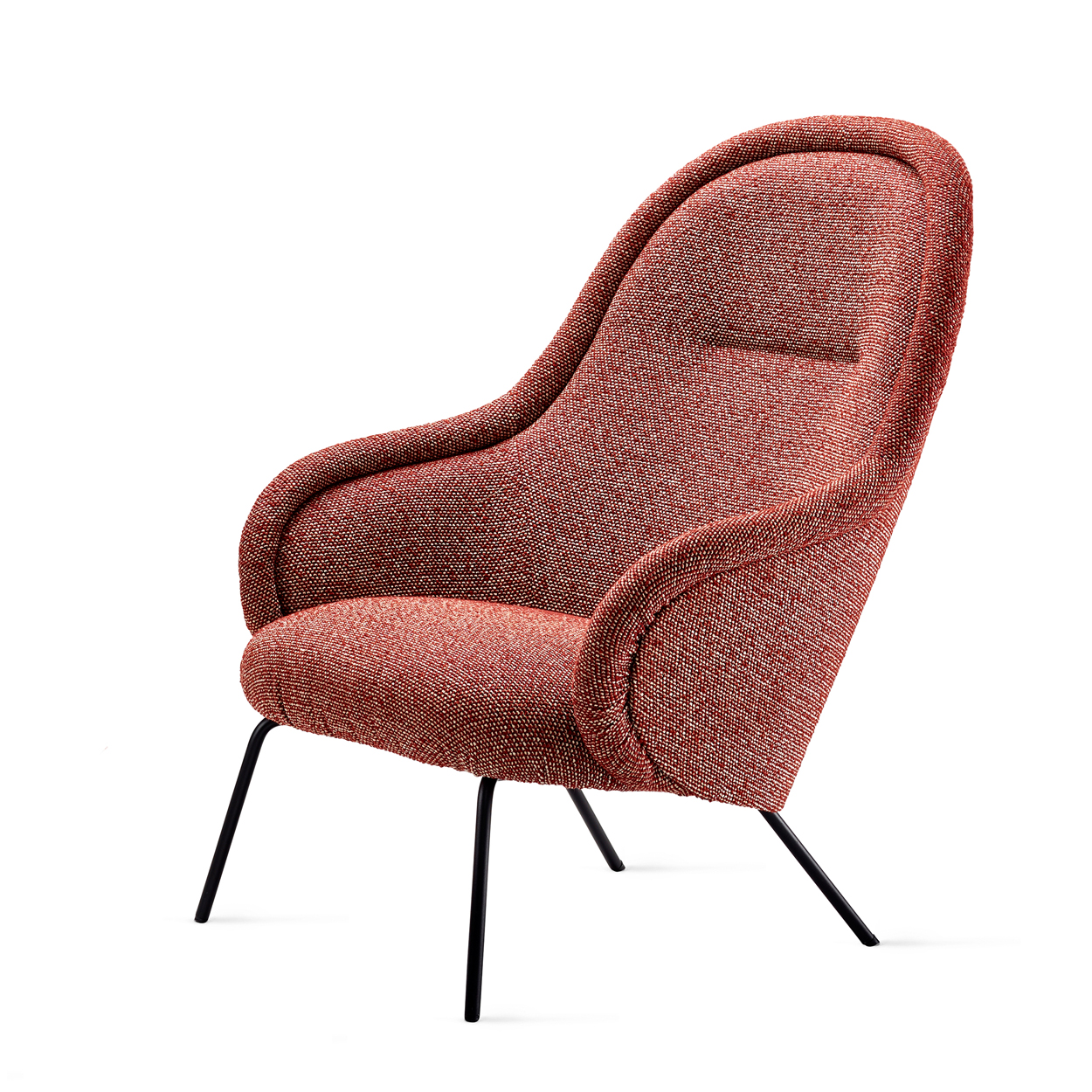 Ona Lounge Chair High Back - Stoff Safire 0013