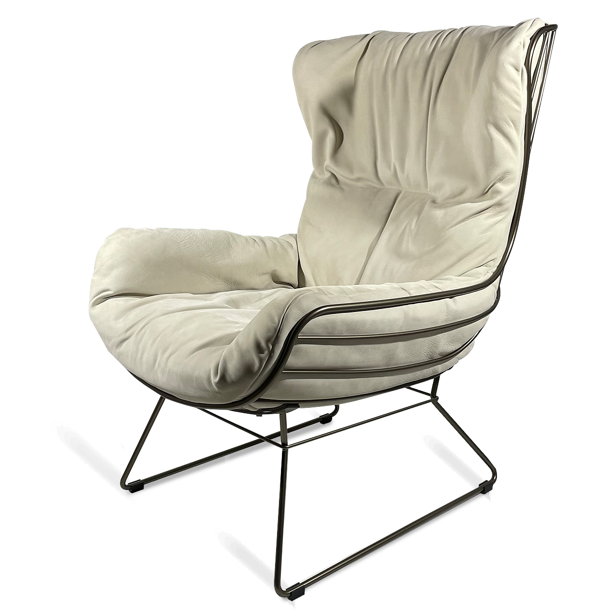 Leyasol Wingback Chair Indoor - Cayenne Leder