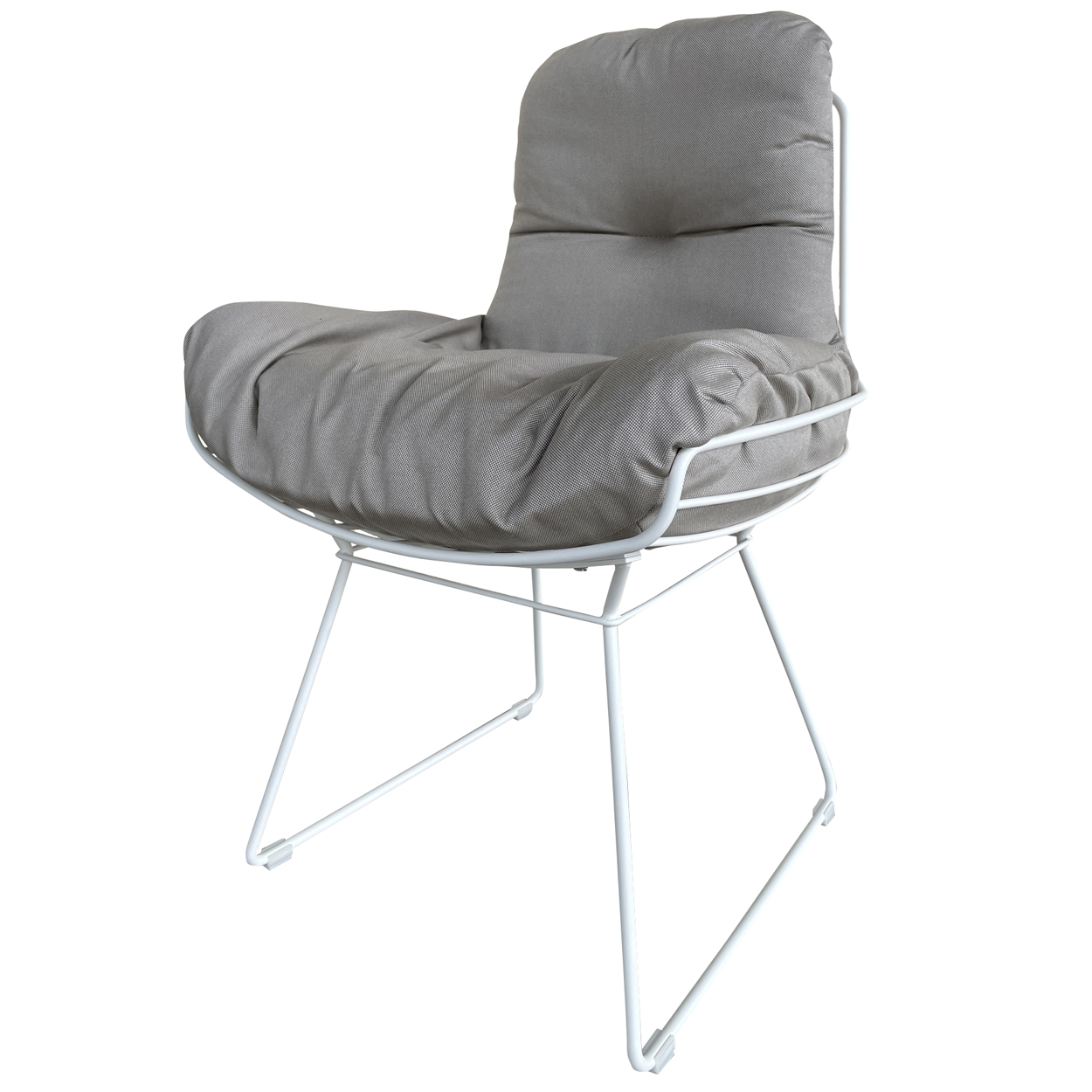 Leyasol Armchair Low Stoff Natté Taupe Chalk - Gestell Verkehrsweiß 