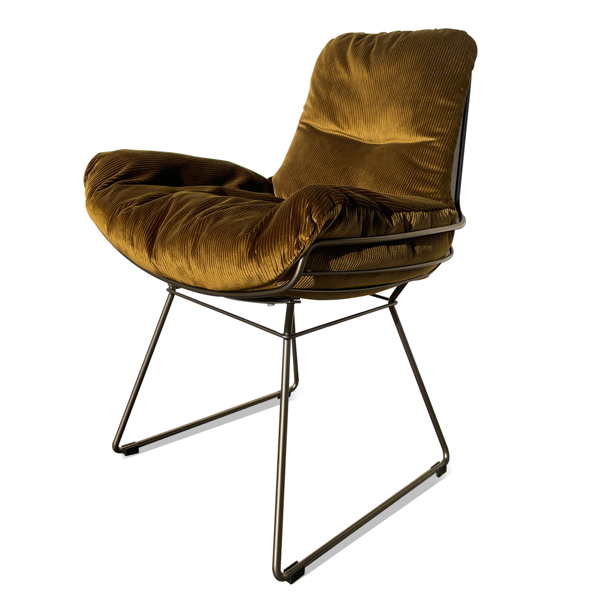 Leyasol Armchair Low Indoor - Stoff kaki mit Gestell Bronze Lasur  