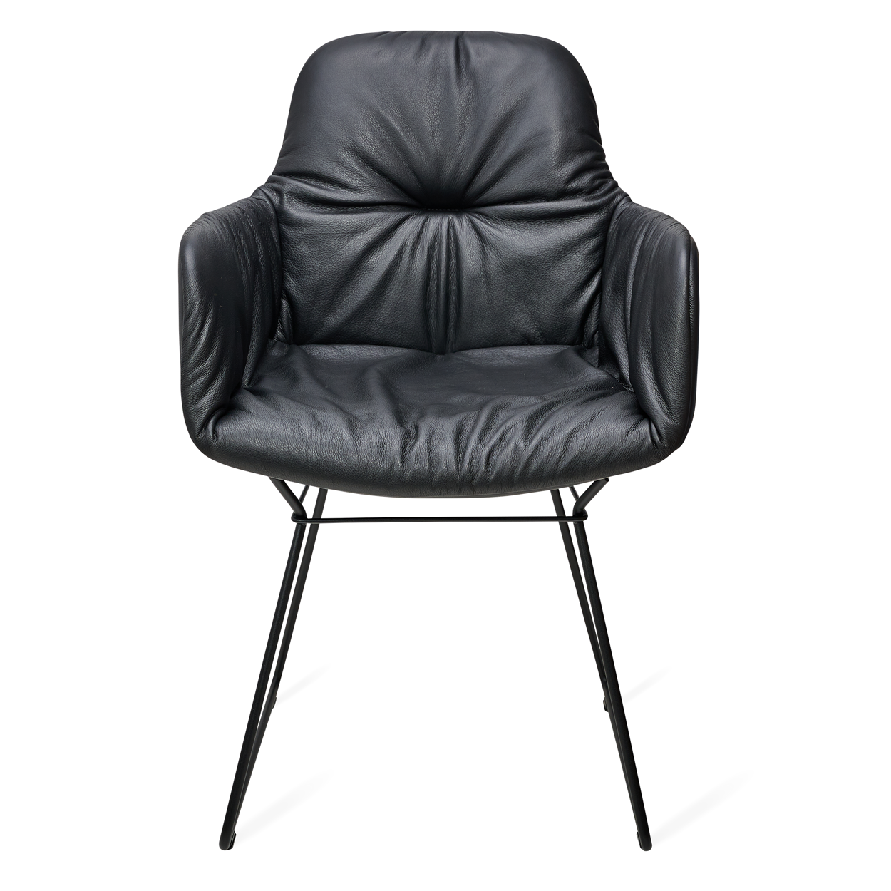 Aktion Janua SC41 - 240x100x75 cm geköhlt (schwarz) - Rohstahl Lasur - inkl. 6x Leya Armchair High Sahara Ebony