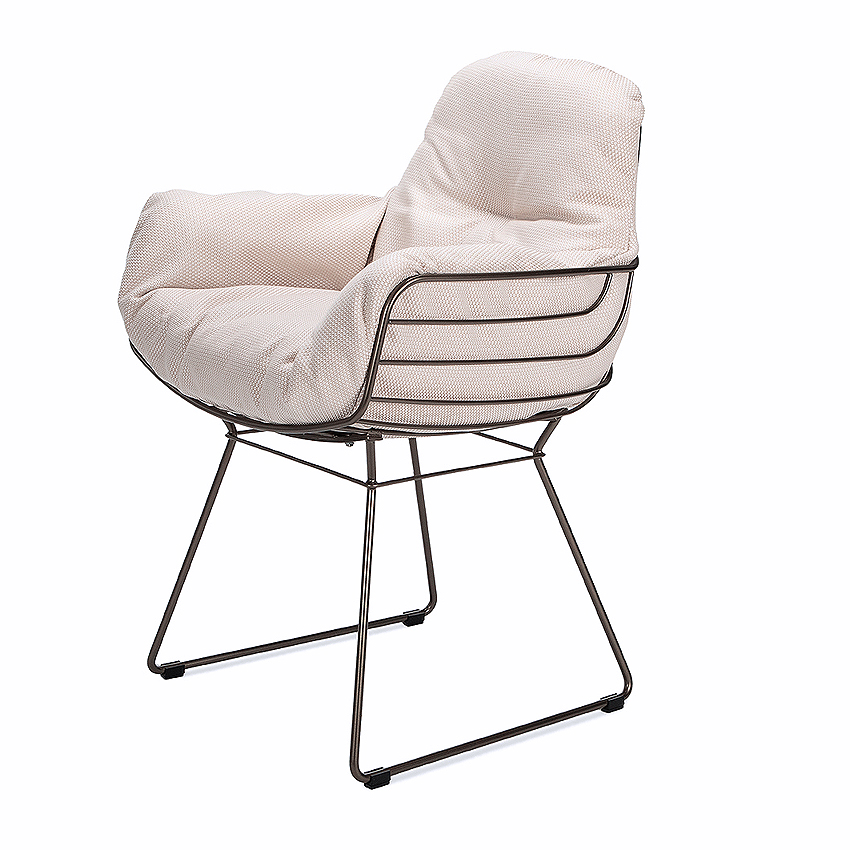 Leyasol Armchair High  - Lopi Marble mit Bronze Lasur Gestell 